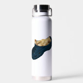 Snug as a Bug: De Croc Nap van de Kitten Waterfles (Achterkant)