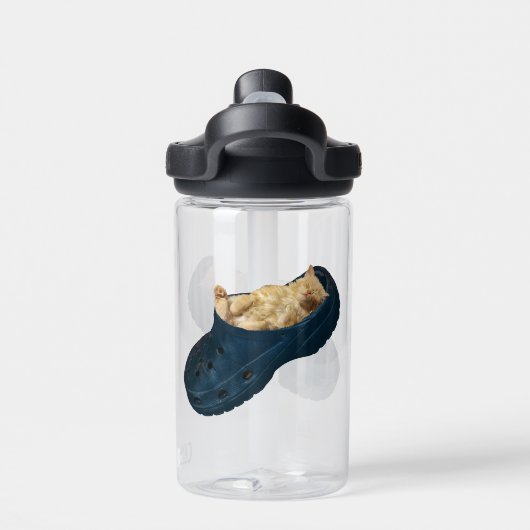 Snug as a Bug: De Croc Nap van de Kitten Waterfles (Achterkant)