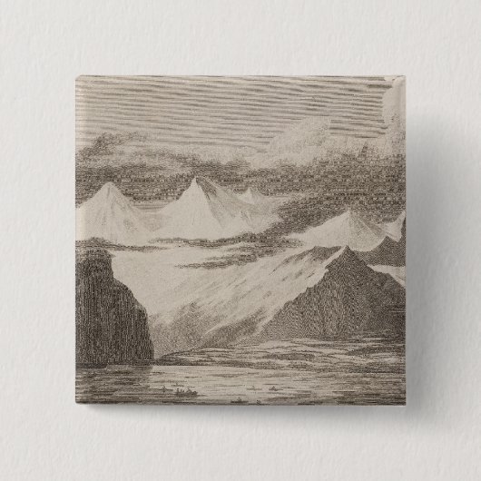 Snug Corner Cove, Alaska Vierkante Button 5,1 Cm (Voorkant)