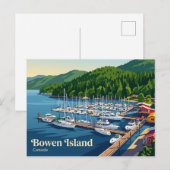 Snug Cove, Bowen Island Canada Briefkaart (Voorkant / Achterkant)