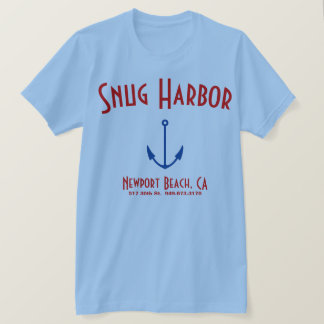 SNUG HARBOR CLASSIC BEACH BAR NEWPORT BEACH T-SHIRT