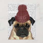Snug Pug Briefkaart (Voorkant)