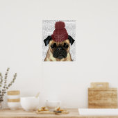 Snug Pug Poster (Keuken)
