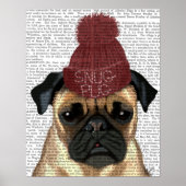 Snug Pug Poster (Voorkant)