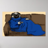 Snug Pug Poster (Voorkant)