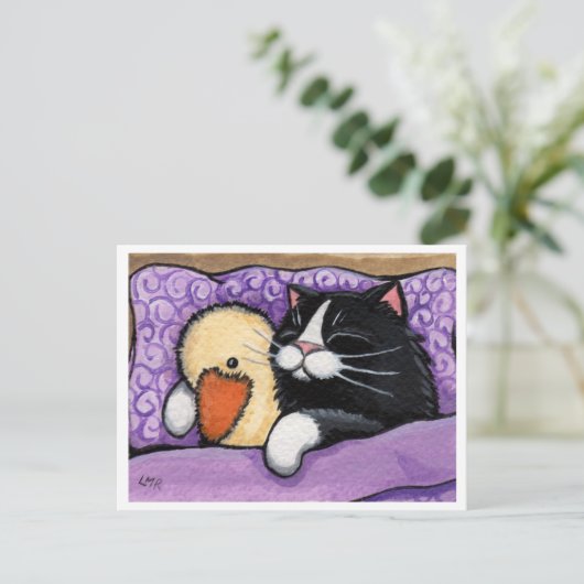 Snuggable Duck-Briefkaart Briefkaart (Staand voorkant)