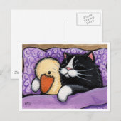 Snuggable Duck-Briefkaart Briefkaart (Voorkant / Achterkant)