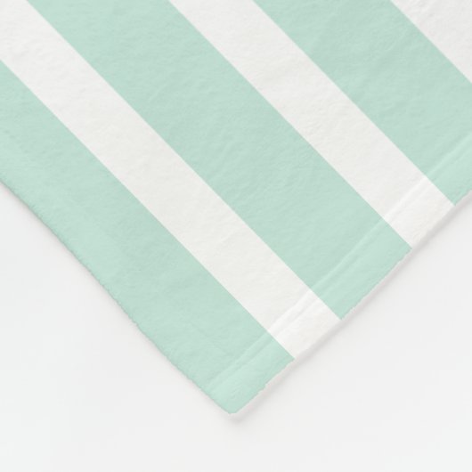 Snuggable Stempel Groen en Wit Striped Fleece Deken (Hoek)
