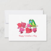 Snuggable Tortelduifjes Valentijnsdag Kaart (Voorkant)