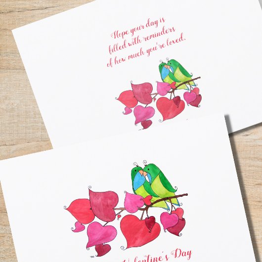 Snuggable Tortelduifjes Valentijnsdag Kaart