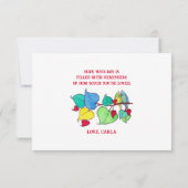 Snuggable Tortelduifjes Valentijnsdag Kaart (Achterkant)