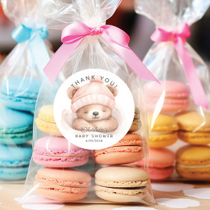 Snuggle Beer Baby shower dank u Ronde Sticker