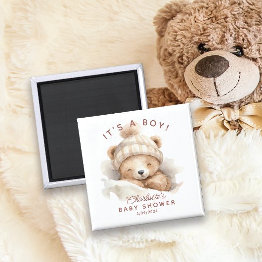 Snuggle Beer Baby shower Favor Magnet