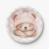 Snuggle Beer Baby shower Papier Borden Papieren Bordje (Voorkant)