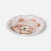 Snuggle Beer Baby shower Papier Borden Papieren Bordje (Gekanteld)