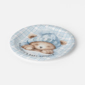 Snuggle Beer Baby shower Papieren Bordje (Gekanteld)