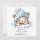 Snuggle Beer Baby shower Uitnodiging (Voorkant)