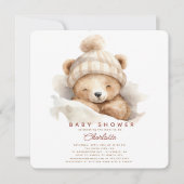 Snuggle Beer Baby shower Uitnodiging (Voorkant)