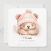 Snuggle Beer Baby shower Uitnodiging (Voorkant)