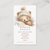 Snuggle Beer Luier Raffle Ticket Informatiekaartje (Voorkant)