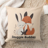 Snuggle Buddies Fox & Bunny | Gezellige dierenvrie Kussen (Deken)