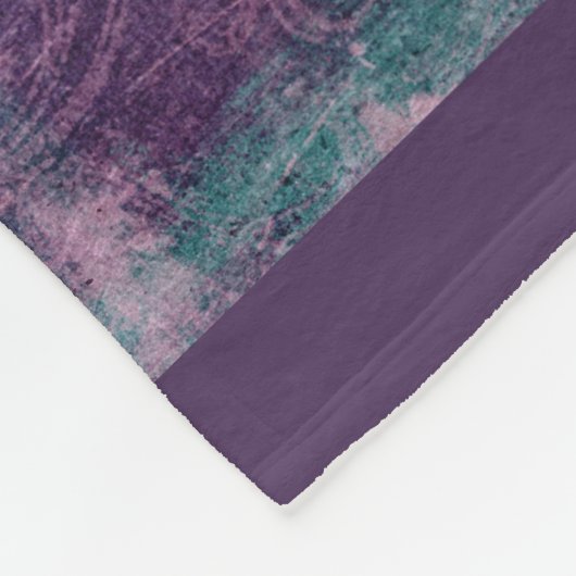 Snuggle Buddy Paars/Blauwgroen Fleece Photo Blanke Deken (Hoek)