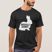 Snuggle Bunny Rabbit Leuk Schattige Nieuwigheid T  T-shirt (Voorkant)