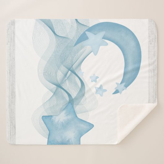 Snuggle in Luxury with a Personalized Sherpa Blank Deken (Voorkant (horizontaal))