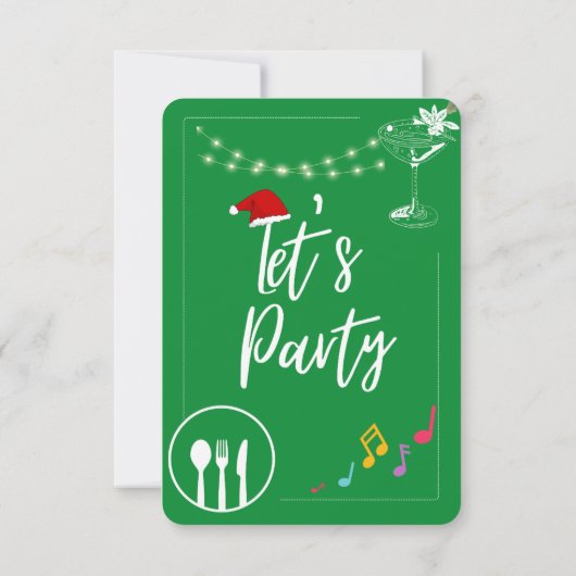 Snuggle & Jingle Christmas Pajama Party Kaart (Achterkant)