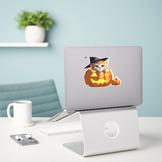 Snuggle Lantern Classic T-shirt Sticker (Laptop op bureau)