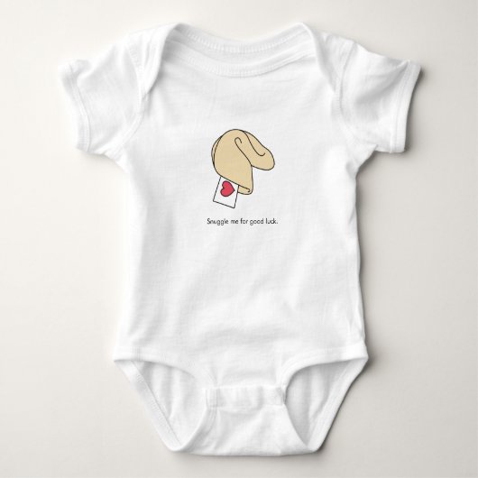 Snuggle me Fortune Cookie Baby Bodysuit (Voorkant)