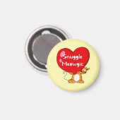 Snuggle Meowgic Funny Cat Pun Art Magneet (Voorkant / Achterkant)