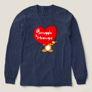 Snuggle Meowgic Funny Cat Pun Art Tri-Blend Shirt