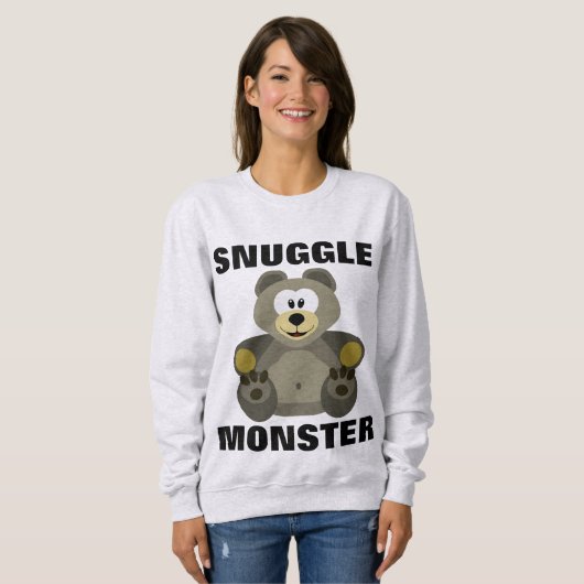 SNUGGLE MONSTER , Funny T-shirts (Voorkant volledig)