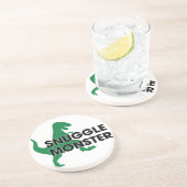 Snuggle Monster Zandsteen Onderzetter (Zijkant)