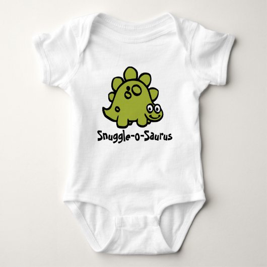 Snuggle-o-Saurus Dino Plezier Romper (Voorkant)