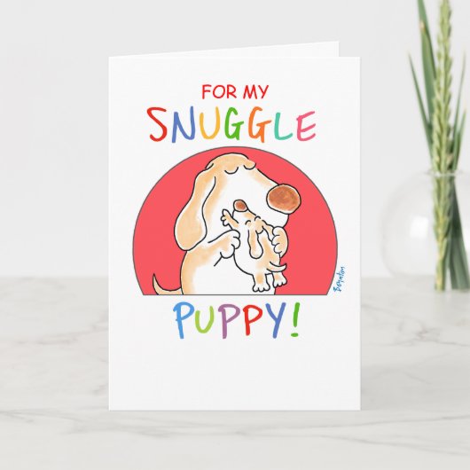 SNUGGLE PUPPY, van Boynton. Kaart (Voorkant)