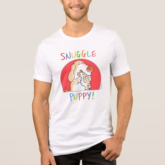 SNUGGLE PUPPY van Sandra Boynton. Tri-Blend Shirt (Voorkant)