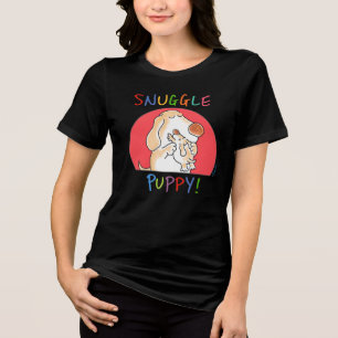 SNUGGLE PUPPY van Sandra Boynton. Tri-Blend Shirt
