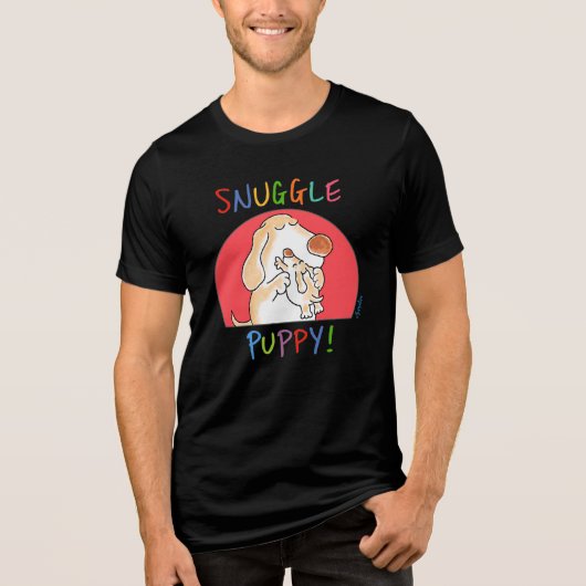 SNUGGLE PUPPY van Sandra Boynton. Tri-Blend Shirt (Voorkant)