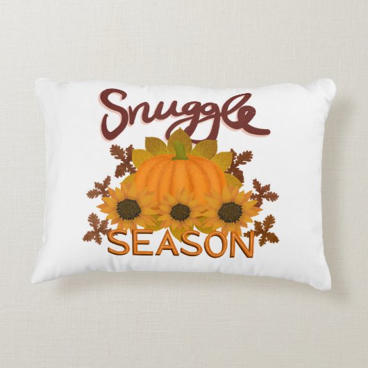 "Snuggle Season" Accent Pillow (dubbelzijdig) Accent Kussen (Achterkant)