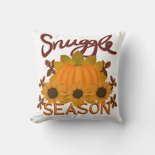 “Snuggle Season” Cosy Throw Cushion (Double Sided) Kussen (Voorkant)