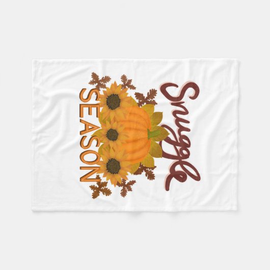 "Snuggle Season" Fleece deken (Voorkant (Horizontaal))