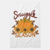 "Snuggle Season" Herfst/Herfst thema theedoek (Verticaal)