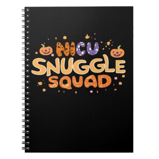 Snuggle Squad NICU Nurse Neonatal Nurse Halloween  Notitieboek (Voorkant)