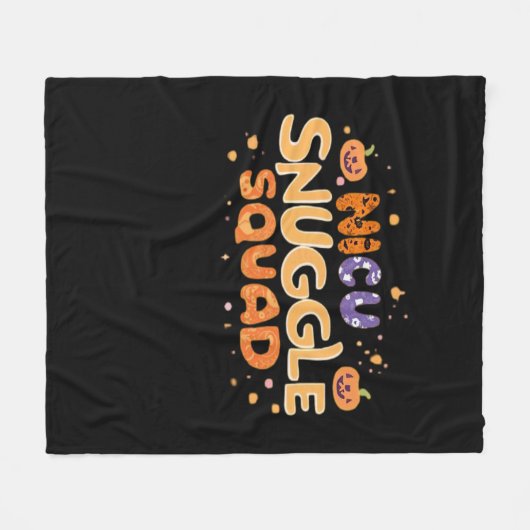 Snuggle Squad NICU Verpleegster Neonatale Verpleeg Fleece Deken (Voorkant (Horizontaal))