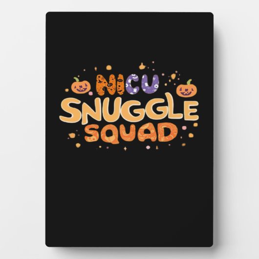 Snuggle Squad NICU Verpleegster Neonatale Verpleeg Fotoplaat (voorkant)