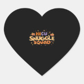 Snuggle Squad NICU Verpleegster Neonatale Verpleeg Hart Sticker (Voorkant)