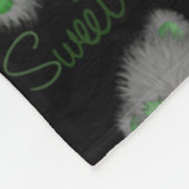 Snuggle Sweet Dreams Teddy-emerald green Fleece Deken (Hoek)
