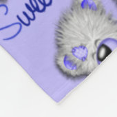 Snuggle Sweet Dreams Teddy-ultramarine Fleece Deken (Hoek)